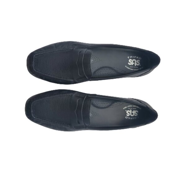 SAS Women's Penny J Comfort Footbed Slip-On Moccasin Penny Loafer Black Size 9½N - Picture 9 of 16